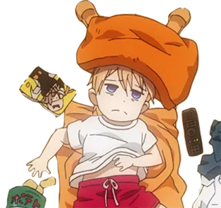 🤕 477d92b8 动漫, 男孩, 孩子, 可爱, 困倦, 放松 telegram sticker