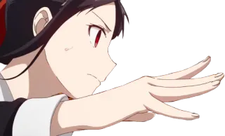 👋 b295ad32 Kaguya Shinomiya Kaguya-sama: Love Is War Anime, Kaguya Shinomiya, Kaguya-sama: Love is War, Pointer, Sérieux telegram sticker