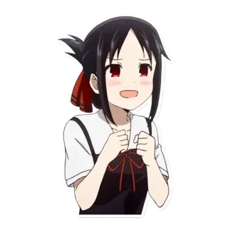 😳 1466c77c Kaguya Shinomiya Kaguya-sama: Love Is War anime, kaguya-sama, love is war, kaguya shinomiya, cute, anime girl telegram sticker