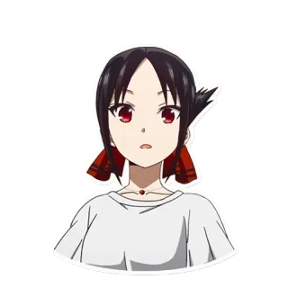 😯 18042cb7 Kaguya Shinomiya Kaguya-sama: Love Is War anime, kaguya sama, love is war, kaguya shinomiya, cartoon, portrait, female telegram sticker
