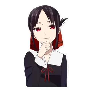 😏 9f550a1e Kaguya Shinomiya Kaguya-sama: Love Is War anime, kaguya shinomiya, kaguya sama love is war, manga, cartoon, girl telegram sticker