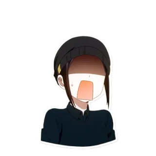 😦 ade8a6cc anime, character, expression, shocked, disbelief telegram sticker