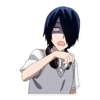 😱 ba596a64 Yu Ishigami Kaguya-sama: Love Is War anime, character, ishigami, manga, kawaii, cute telegram sticker