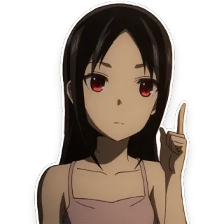 😕 3670bd3d anime, girl, character telegram sticker