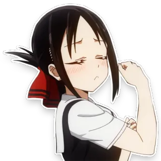 😌 62e29adf Kaguya Shinomiya Kaguya-sama: Love Is War anime, kaguya, shinomiya, manga, love is war, strong telegram sticker