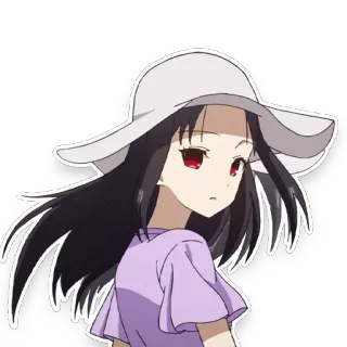 😐 cb8a9b1d Kaguya Shinomiya Kaguya-sama: Love Is War anime, girl, kaguya, shinomiya telegram sticker