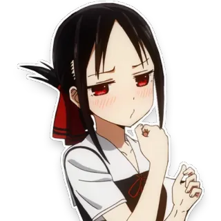 🙁 eb70150a Kaguya Shinomiya Kaguya-sama: Love Is War anime, kaguya, kaguya-sama, love is war, manga, cute telegram sticker