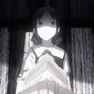 ❤️ 0bf412a7 アニメ, 女の子, ケーキ, 漫画, 白黒, 人 telegram sticker