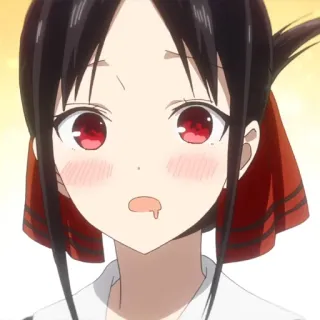❤️ b7608ade Kaguya Shinomiya Kaguya-sama: Love Is War アニメ, かぐや様は告らせたい, 四宮かぐや, よだれ, かわいい, 赤面 telegram sticker