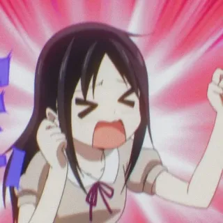 🌺 730e3405 anime, menina, animada, expressão, desenho animado, emoção telegram sticker