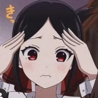 🌺 87f2a03a きっ... anime, confusa, menina, kawaii, expressão, pensando telegram sticker