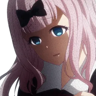 😧 92e53942 Chika Fujiwara Kaguya-sama: Love Is War Anime, Chika, Fujiwara, Kaguya-sama, Love is War, Pelo rosa, Chica telegram sticker