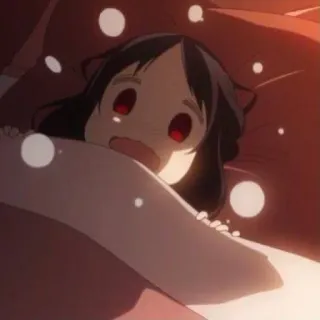 😳 93d540b1 อนิเมะ, ผู้หญิง, เตียง, ง่วง, น่ารัก telegram sticker