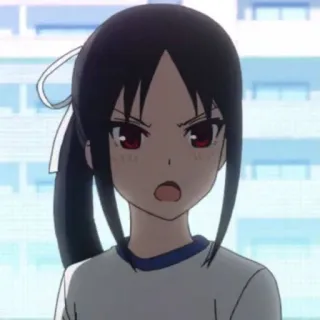 😠 9dd14268 Kaguya Shinomiya Kaguya-sama: Love Is War อนิเมะ, คางูยะ, สงครามความรัก, ตัวละคร, ผู้หญิง telegram sticker