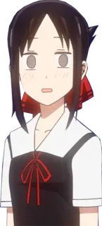 🥢 3e706a9a Kaguya Shinomiya Kaguya-sama: Love Is War anime, kaguya shinomiya, kaguya-sama love is war, shocked, surprised telegram sticker