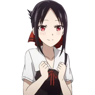 🥢 fff1c8e8 Kaguya Shinomiya Kaguya-sama: Love Is War anime, girl, kaguya sama, love is war, kaguya shinomiya, cartoon, happy telegram sticker