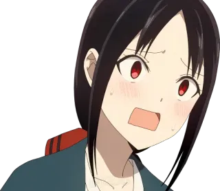 😳 7c1f0418 Kaguya Shinomiya Kaguya-sama: Love Is War อนิเมะ, ตกใจ, สาวอนิเมะ, คางูยะ, คางูยะ telegram sticker