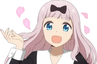 💞 8dc5c41e Chika Fujiwara Kaguya-sama: Love Is War อนิเมะ, จิกะ, Love is War, เต้น, น่ารัก, คาวาอิ telegram sticker