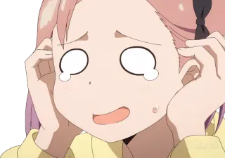 🥲 f7e5b864 อนิเมะ, ผู้หญิง, กลัว, อารมณ์, ร้องไห้, ประหม่า telegram sticker