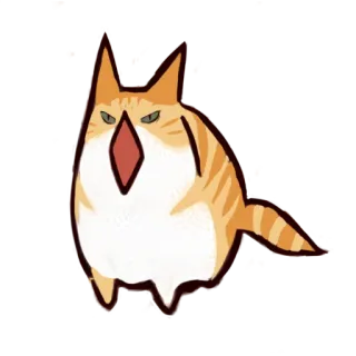 😤 908f39a5 kot, zwierzę, kreskówka telegram sticker