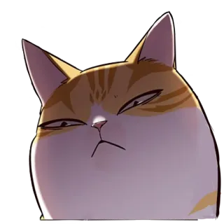 😎 a8b94aa5 kot, zwierzę, zwierzak, kotowaty, rudy pręgowany, kreskówka telegram sticker