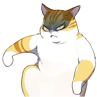 😡 bbefe054 kot, zły, koci, zwierzę, ilustracja, naklejka telegram sticker