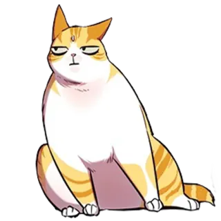 👀 f823e121 kot, kocur rudy pręgowany, zwierzę, zwierzę domowe, kot domowy, kotowate telegram sticker