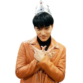 🤗 1527c95b 人, 王冠, ジャケット telegram sticker