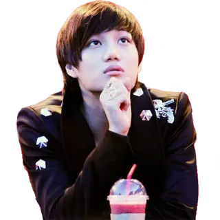 🙄 28f68bf7 男性, ポートレート, 人物, 韓国, 有名人, 飲み物 telegram sticker