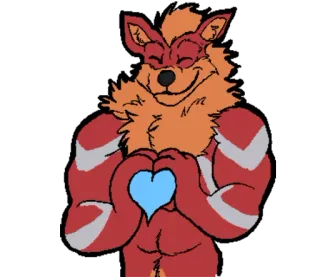 ❤️ c791e3bb Furry, Antropomorficzny, Zwierzę, Serce, Miłość, Postać, Kreskówka telegram sticker