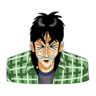 😖 c74f64c1 动漫, 漫画, 汗, 生气, 沮丧 telegram sticker