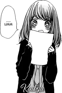 😅 5b12b0d0 UMMM Anime, Manga, Ragazza, Carta whatsapp sticker