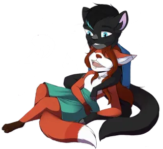 🕯 abe9daaa เฟอร์รี่, มานุษยวิทยา, การ์ตูน, สุนัขจิ้งจอก, สัตว์, ตัวละคร whatsapp sticker