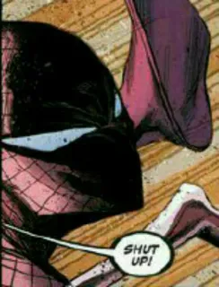 ☝ e1437db2 SHUT UP! 만화, 닥쳐, 화난, 표정, 말풍선 telegram sticker