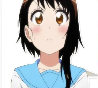 😕 8320c24d 애니메이션, 소녀, 교복, 만화, 일러스트, 애니메이션 telegram sticker