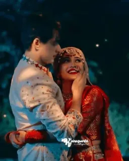 ❤️ 8778bd32 커플, 사랑, 로맨스, 결혼식, 전통적인, 인도, 관계 telegram sticker