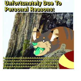 🤬 12b70ff1 Unfortunately Due To Personal Reasons: telegram sticker