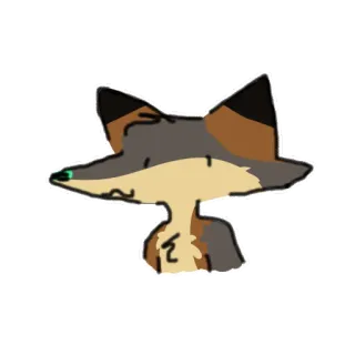 🦊 14cbd212 狐狸, 卡通, 动物, 哺乳动物, 绘画, 素描 telegram sticker