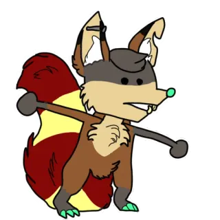 😏 28a3da09 松鼠, 动物, 卡通, 毛茸茸 telegram sticker