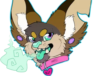 🌬 2bf0763a SLUT 粗俗, 冒犯, 动物, 狗 telegram sticker