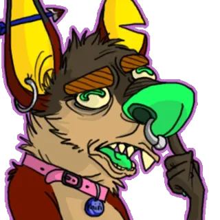 🤢 3ae1c6b7 狗, 卡通, 动物, 绘画, 宠物, 毛茸茸 telegram sticker