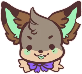 👹 3c1d0b7e 卡通, 动物, 可爱, 宠物, 狗, 插画, 卡哇伊 telegram sticker