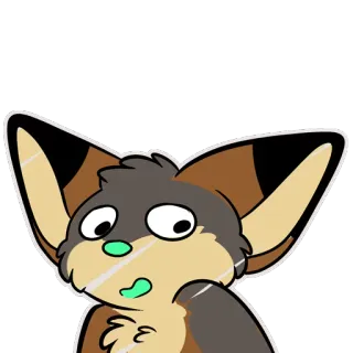 😅 7c75af22 狐狸, 动物, 卡通, 毛茸茸, 可爱, 贴纸 telegram sticker