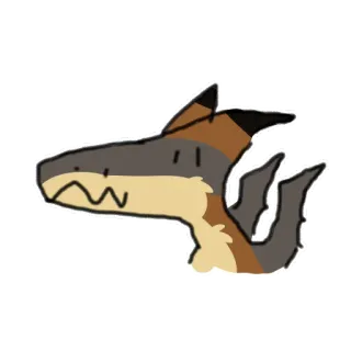 🐉 93c48ac9 鲨鱼, 卡通, 动物, 可爱, 涂鸦, 绘画 telegram sticker