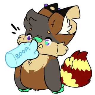 👈 caa000db BOOP! 啵, 可爱, 动物, 贴纸, 迷人, 卡通 telegram sticker