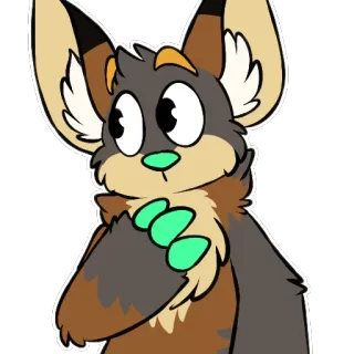 👀 f9a559bf 狗, 动物, 可爱, 卡通, 插图, 贴纸 telegram sticker