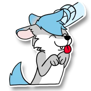 😄 07be8433 스티커, 개, 만화, 동물, 털복숭이 whatsapp sticker