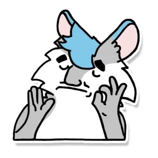 😆 86d9b4c4 스티커, OK 제스처, 만화, 동물, 퍼리 whatsapp sticker