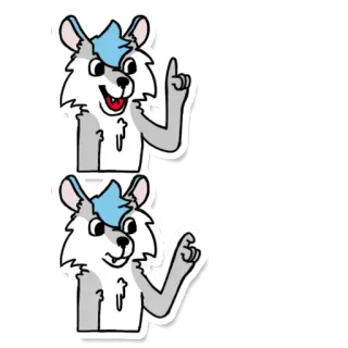 😐 ceecbb98 만화, 동물, 늑대, 캐릭터, 일러스트, 스티커 whatsapp sticker