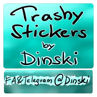 © 150095bd Trashy Stickers by Dinski FA&Telegram @Dinski стикеры, Telegram, трэш стикеры, Dinski, FA telegram sticker